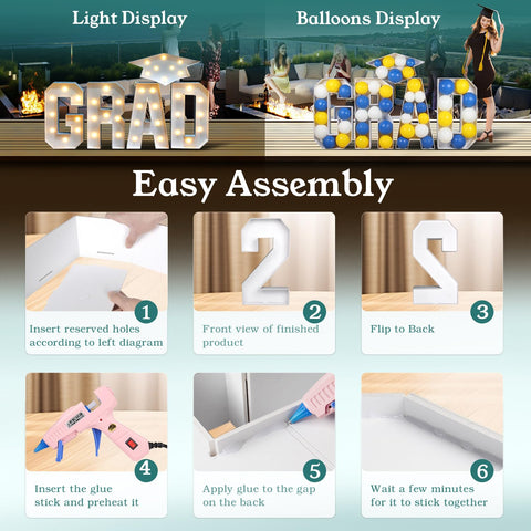 Deerher snap-fit structure ensures sturdier graduation decor