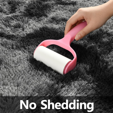 Deerhoo shag rug with latex dots backing stays in place.