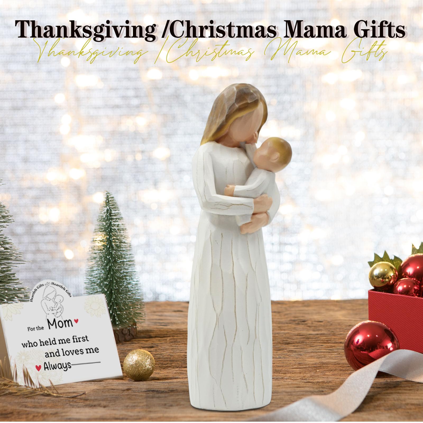 DEERWIN Christmas or Thanksgiving decor piece that honors a new mom's journey.