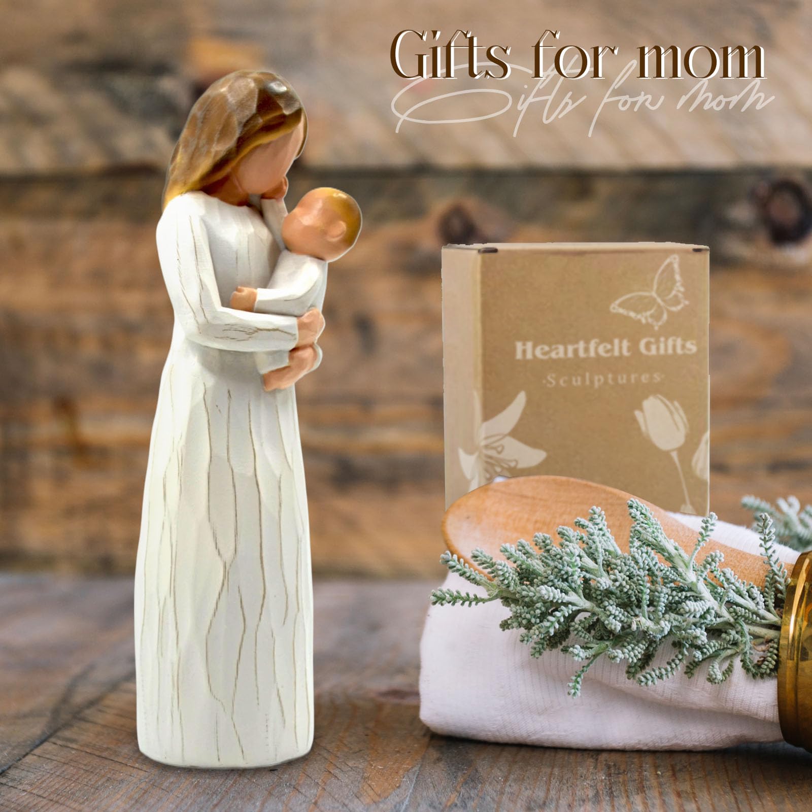 DEERWIN baby shower gift statue marks the start of motherhood with warmth.