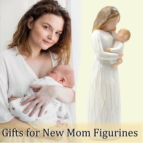 DEERWIN minimalist mom-baby art fits nursery shelves or mantels with versatility.