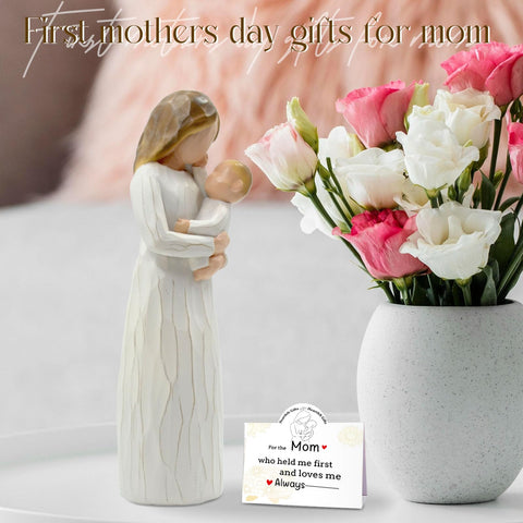 DEERWIN new mom figurine celebrates milestones as a timeless gift or keepsake.