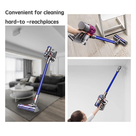 Defurry 28.43-inch extension wand extends reach for ceilings and edges.