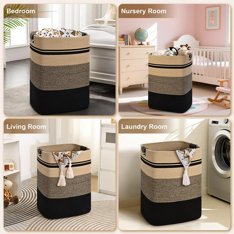 Illustration of 95L capacity suitable for bulk laundry loads and linens.