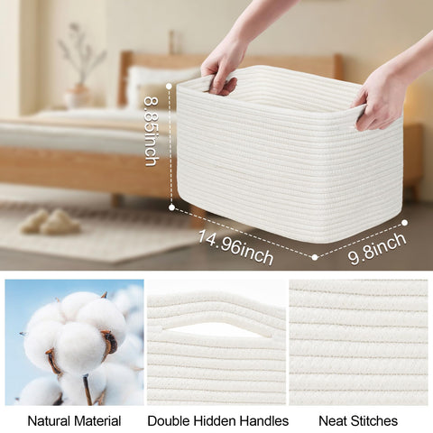 Degeyoyo shelf storage baskets offer versatile closet organization options.