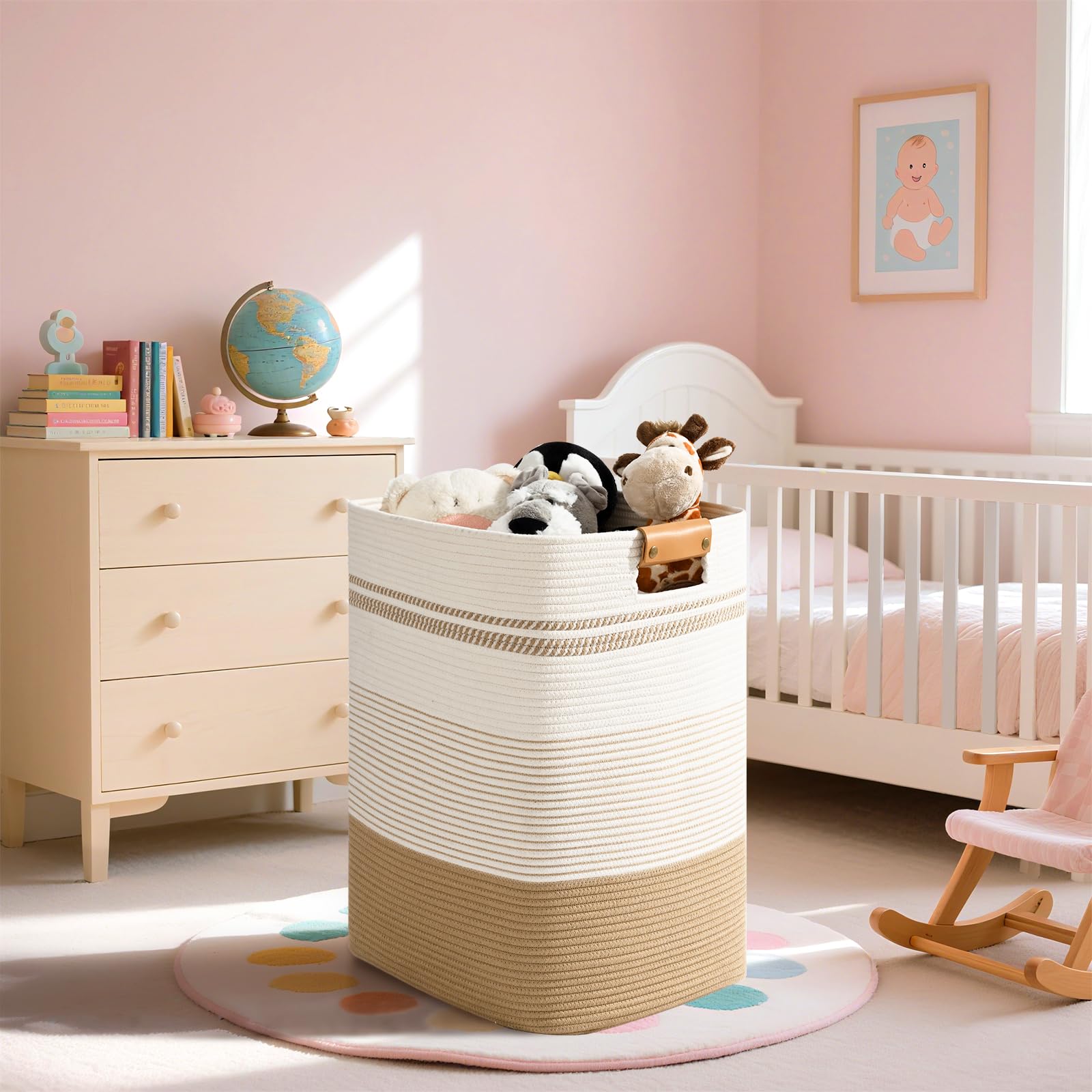 Degeyoyo living-room hamper adds versatile, stylish storage to any room.