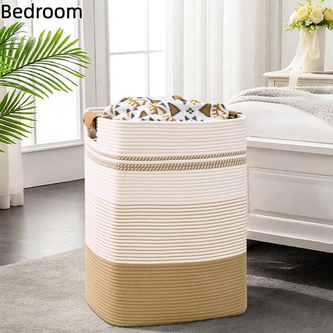 Degeyoyo nursery-use hamper helps keep nursery laundry organized and tidy.