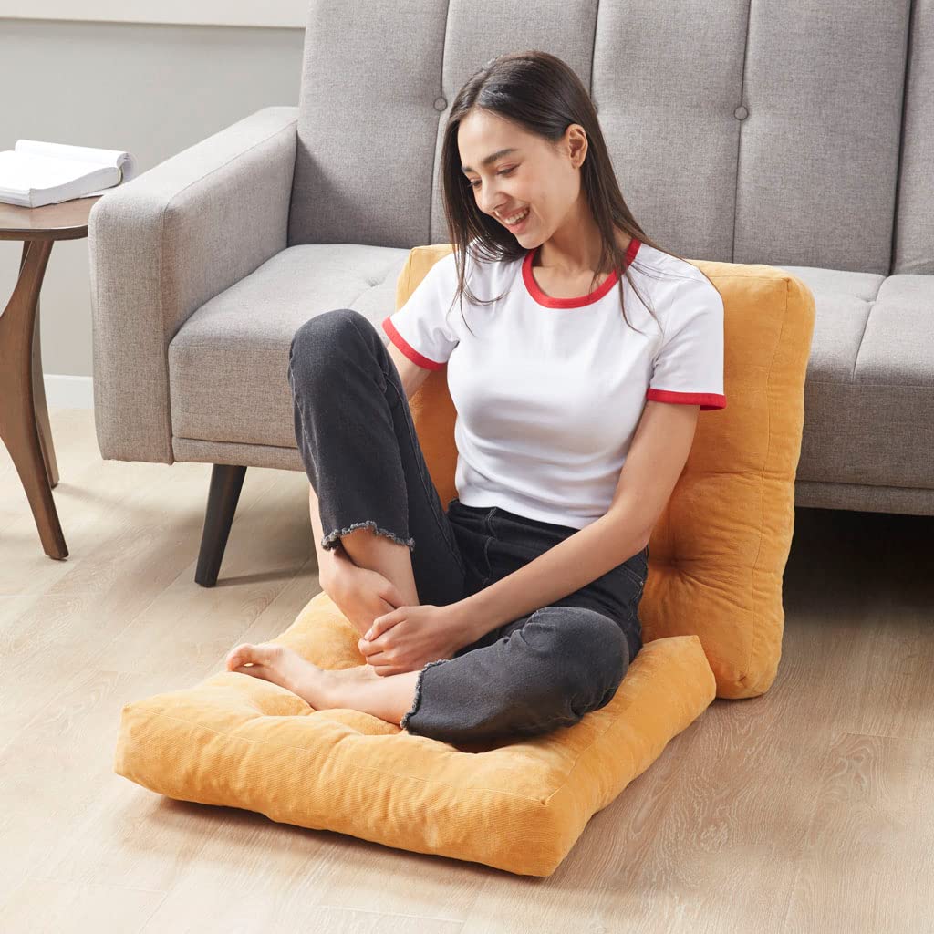 Meditation use scene showing calm, comfortable floor seating.