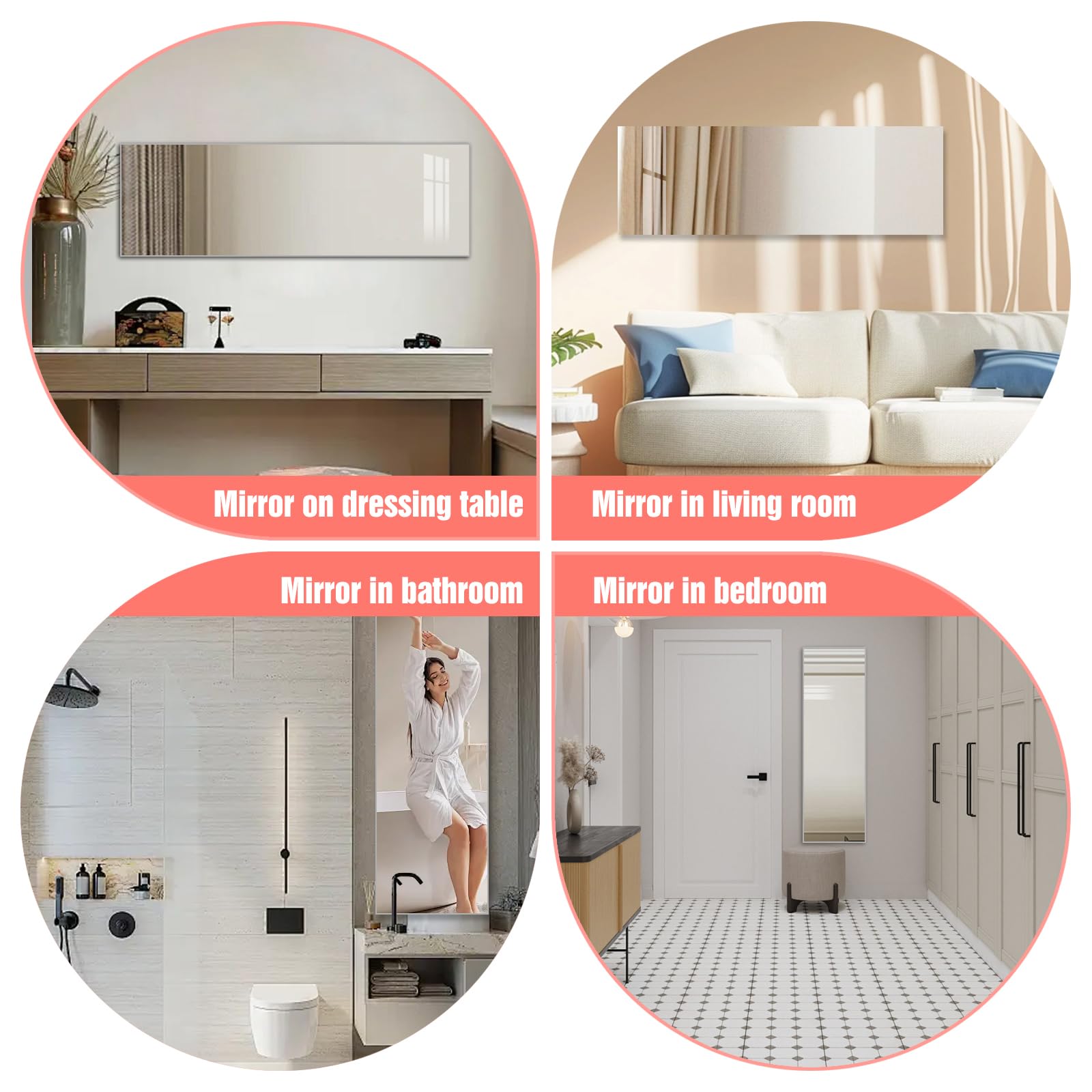 DEHWFT seamless mirror with no gaps for a wide-angle impression.