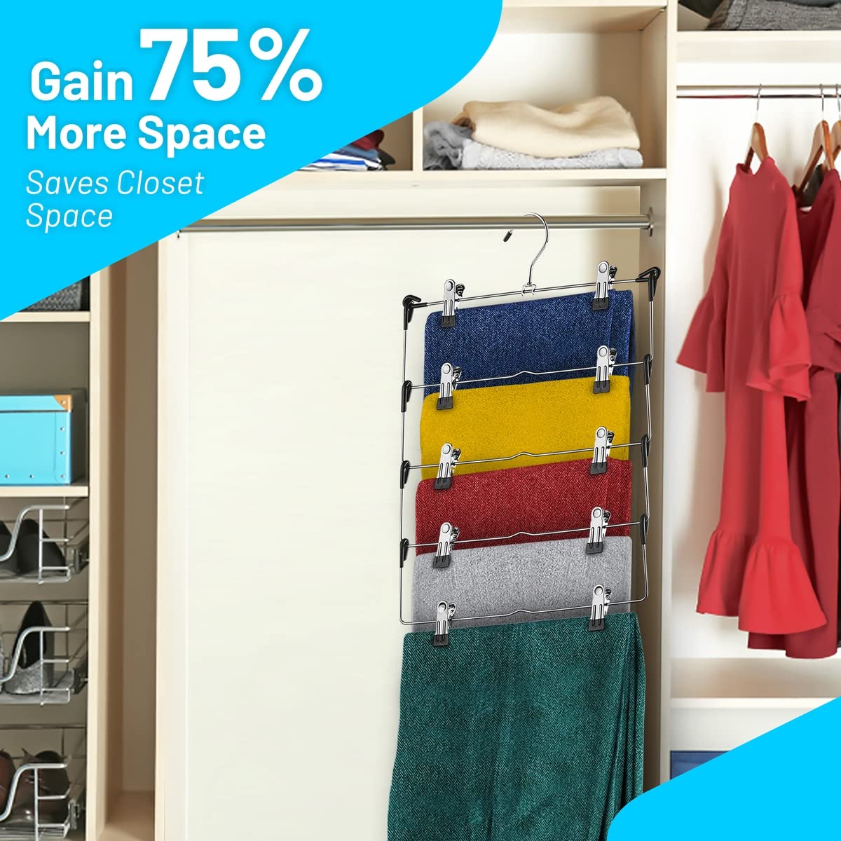 DEILSY anti-slip clips provide strong grip to prevent items slipping.