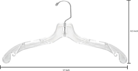 DEILSY clear plastic hangers in closet demonstrates uniform organization and wardrobe aesthetics.