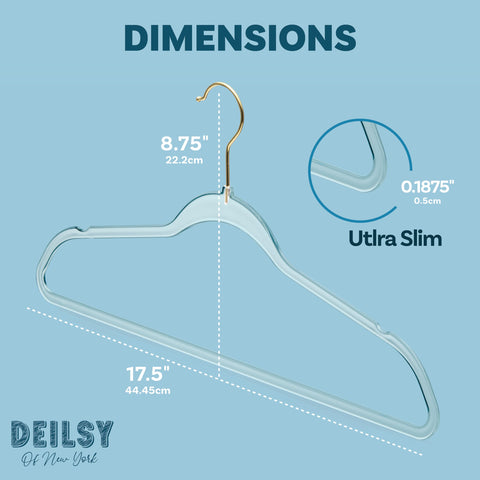 DEILSY easy daily-use hangers help garments slide smoothly onto the rack.