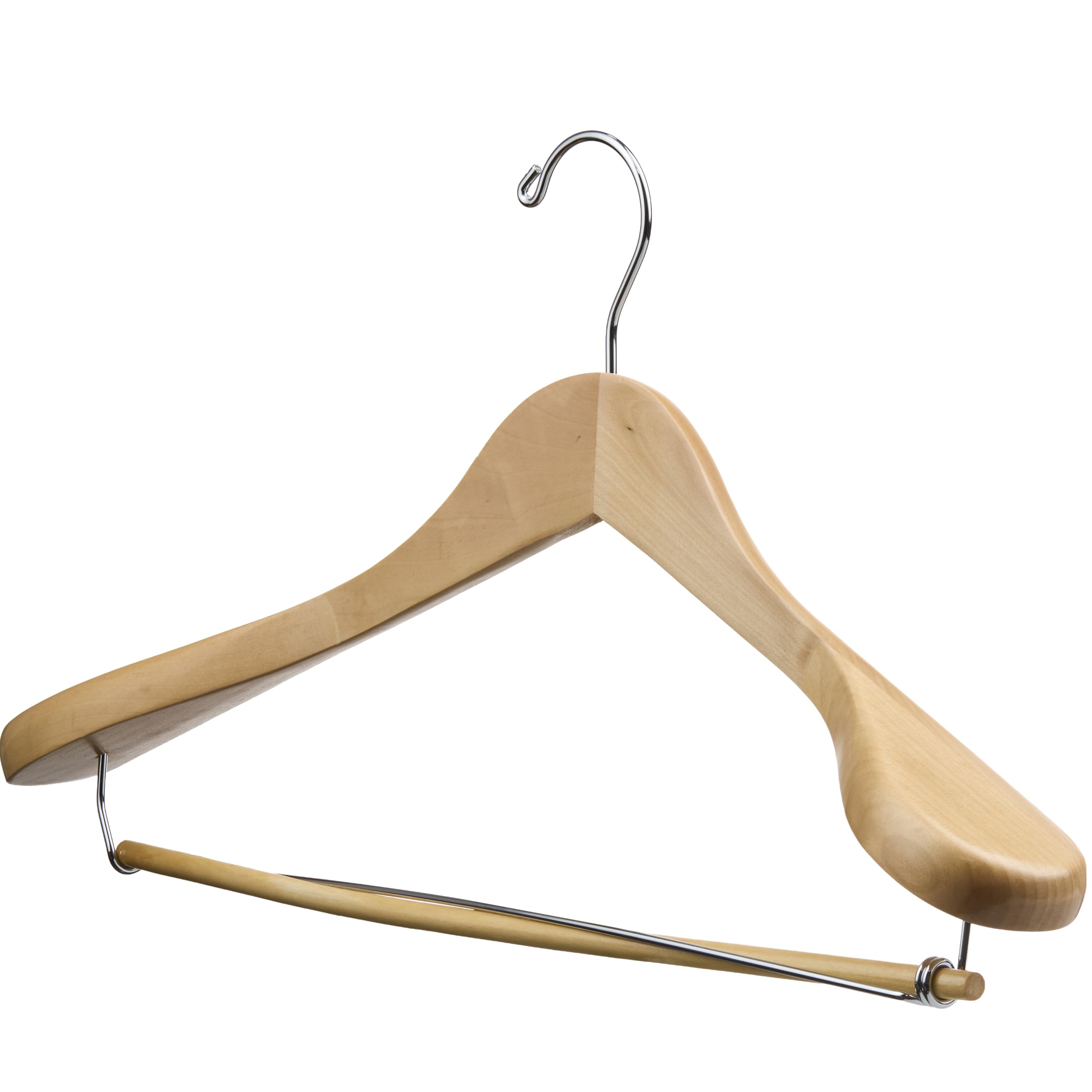 DEILSY Natural Suit Hangers fit boutique displays with a premium look.