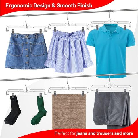 DEILSY non-slip clip hangers prevent slipping and protect fabrics