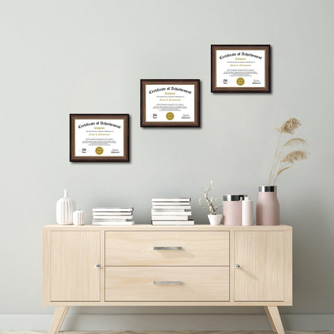 DEKWINN gift-ready diploma frame set for grads and professionals