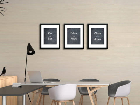 DEKWINN frames include wall hangers and tabletop bracket for versatile display