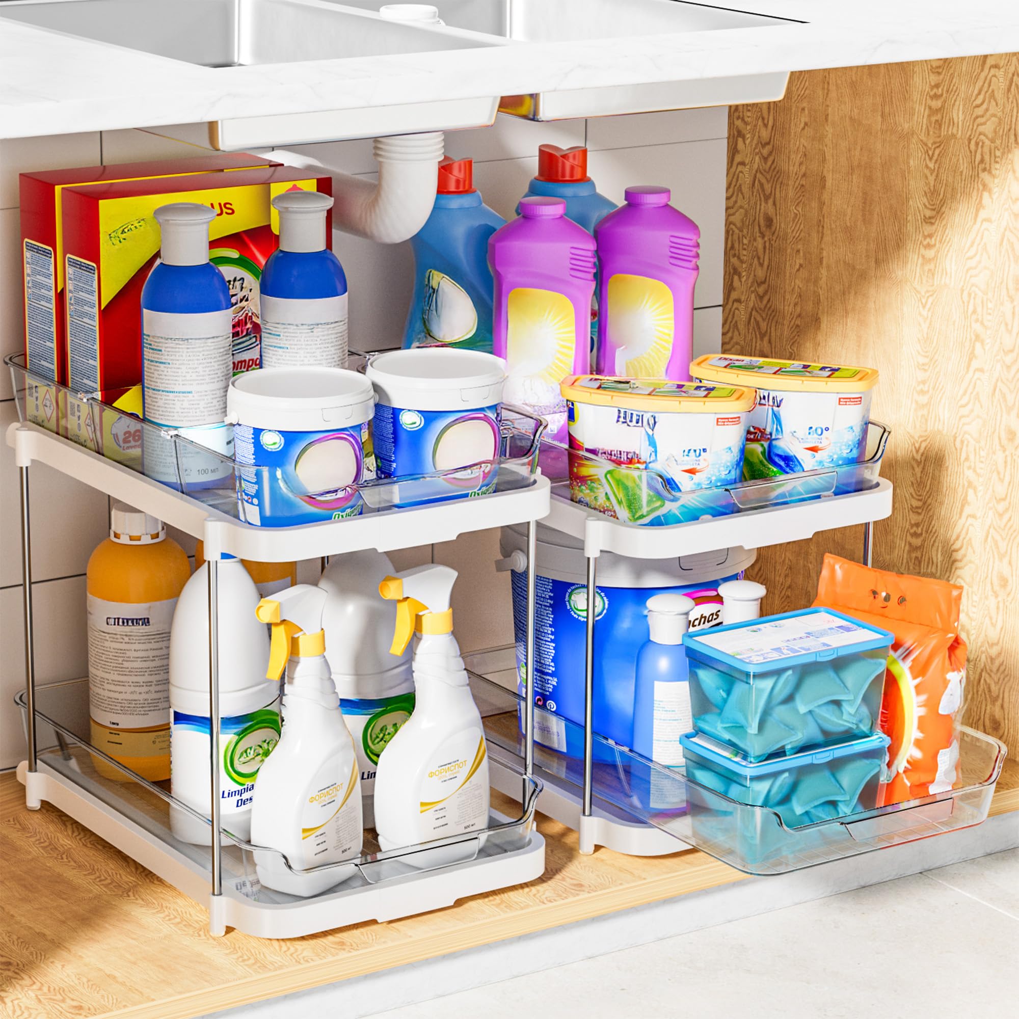 Delamu anti-slip base prevents movement during drawer use