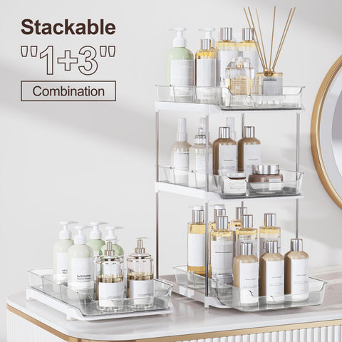 Delamu clear acrylic organizer lets you see contents quickly
