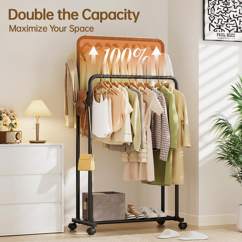 Delamu four 360° wheels enable smooth room-to-room movement