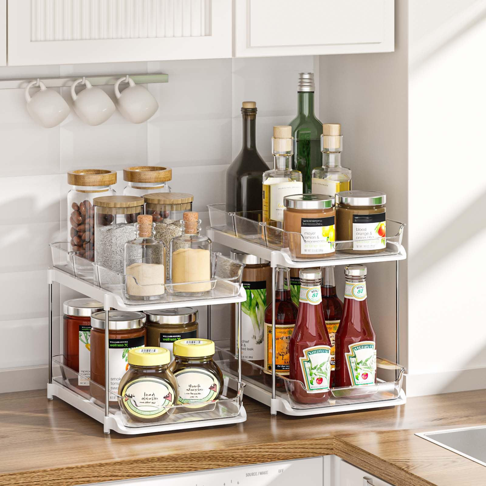 Delamu compact 8-drawer system fits tight spaces in kitchen and bath
