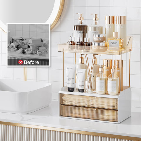 Delamu multipurpose storage suitable for bathroom, kitchen, or living spaces