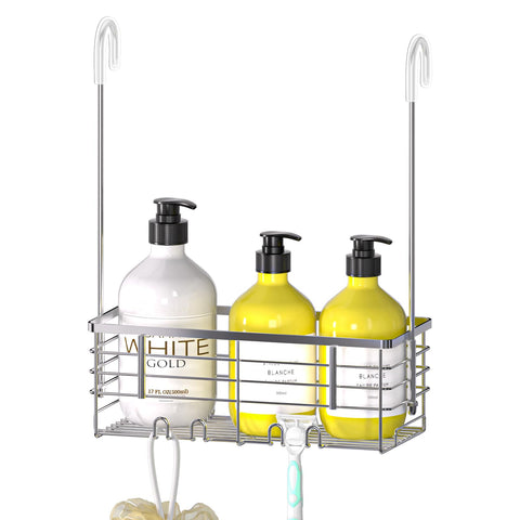 DELLAN hanging shower organizer over door, versatile storage option