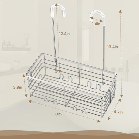 DELLAN large-capacity organizer fits large shampoo bottles