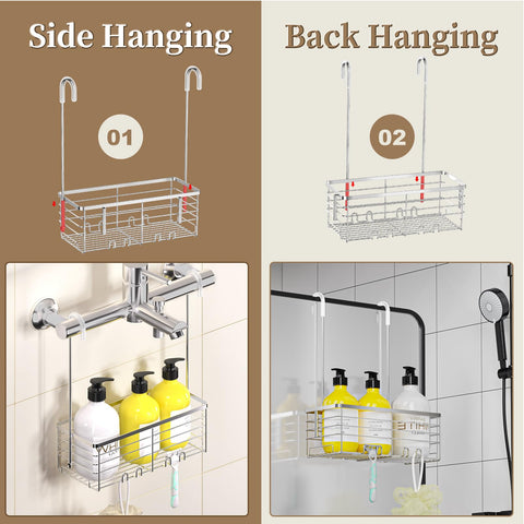 DELLAN stainless steel bathroom caddy resists humidity