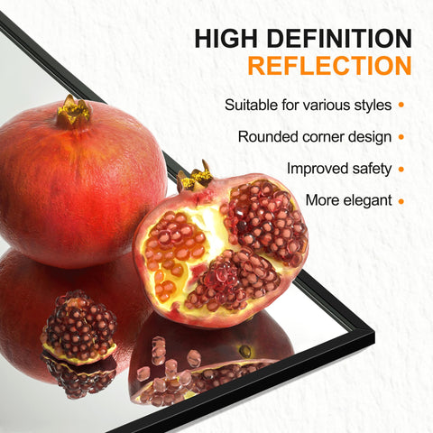 Delma living room display mirror reflects ambiance and enlarges space