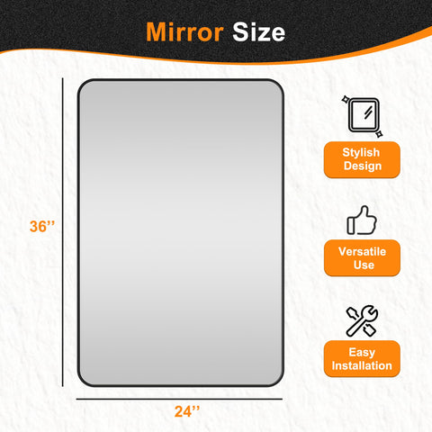 Delma bathroom mirror built to last for daily use.