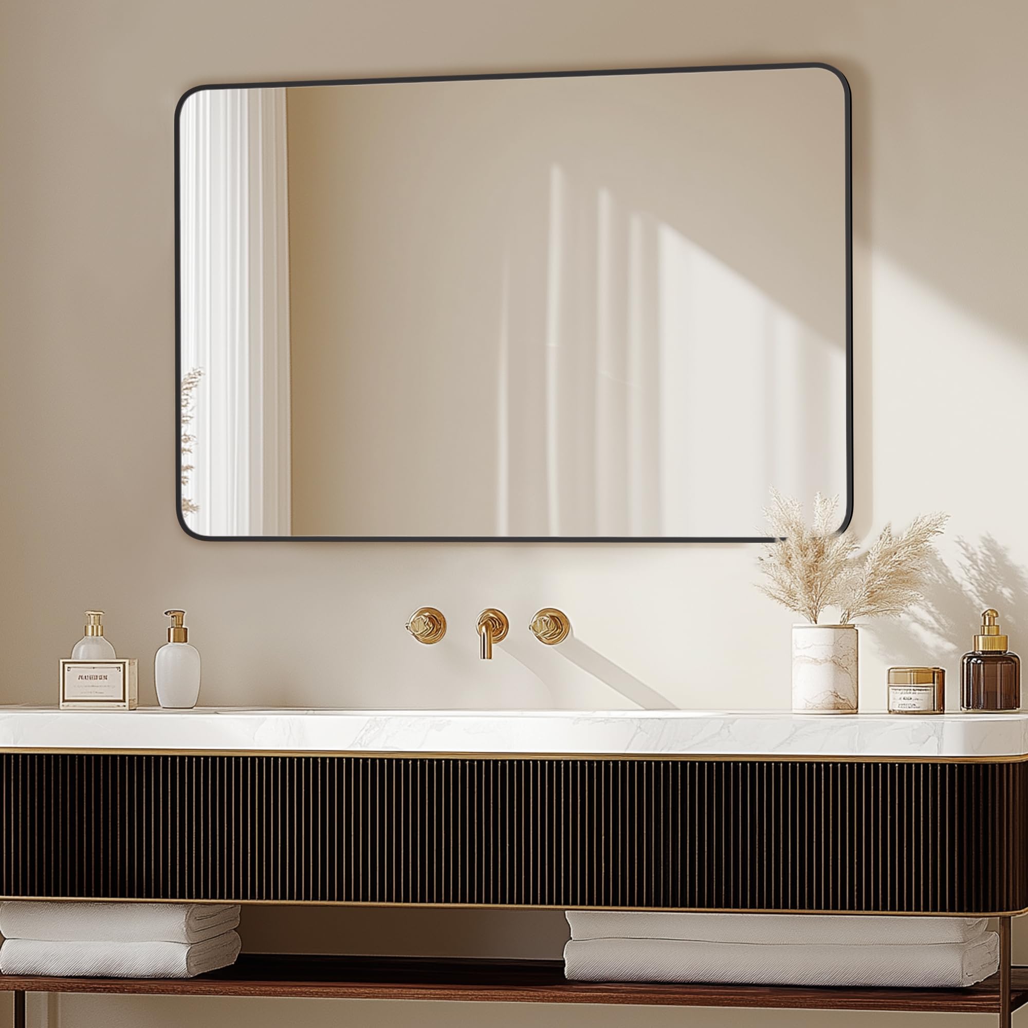 Delma shatterproof design enhances bathroom safety and durability.