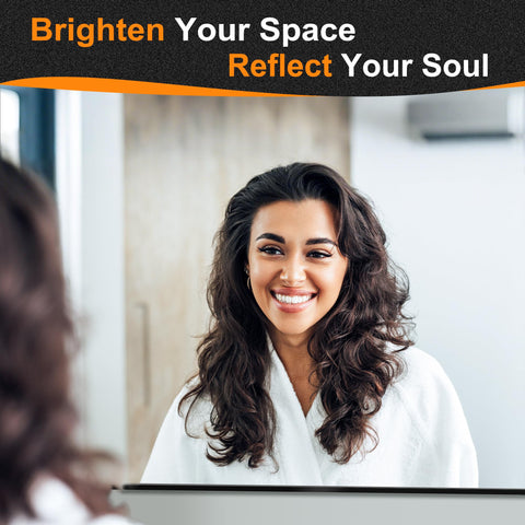 Delma shatterproof bathroom mirror for safe daily use