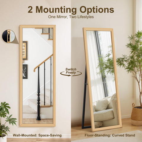 Delma distortion-free silver-coated mirror for clear wall or floor use.