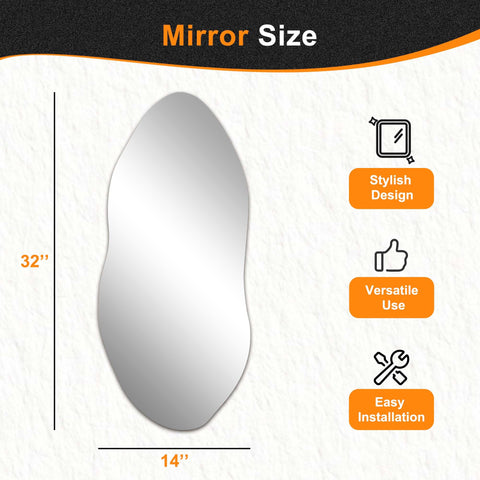Delma irregular wall mirror hallway setup transforms entryway ambiance