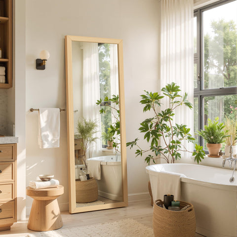 Delma large full-length mirror suits entryways for quick style checks.