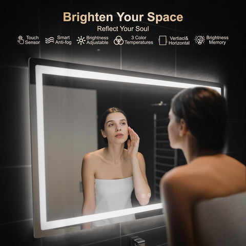 Delma mirror backlight provides even illumination for grooming routines