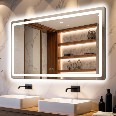 Delma LED bathroom mirror front light improves makeup precision