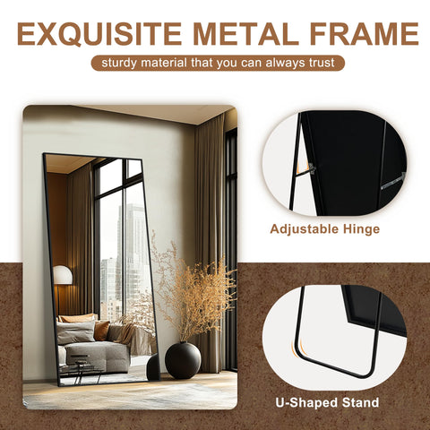 Delma living room view with full-length mirror enhancing space perception