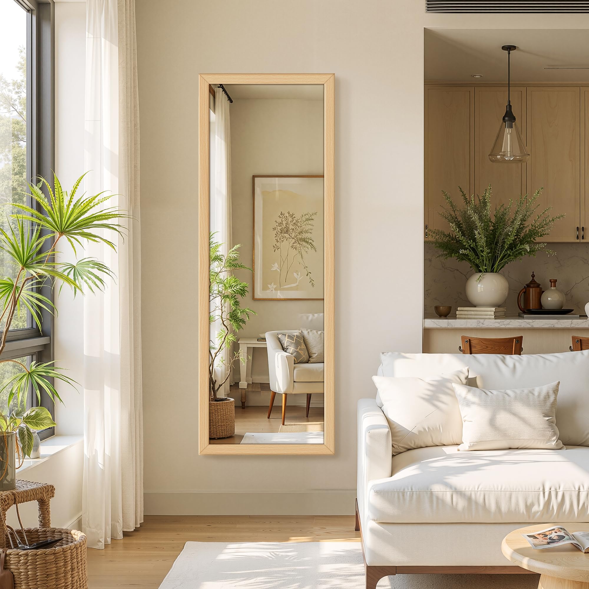 Delma versatile mirror for spaces needing wall or floor reflection.