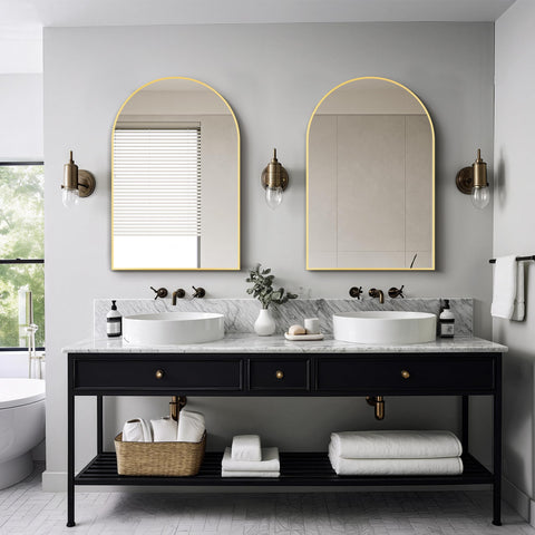 Delma mirror in living rooms or cafes adds an elegant focal point.
