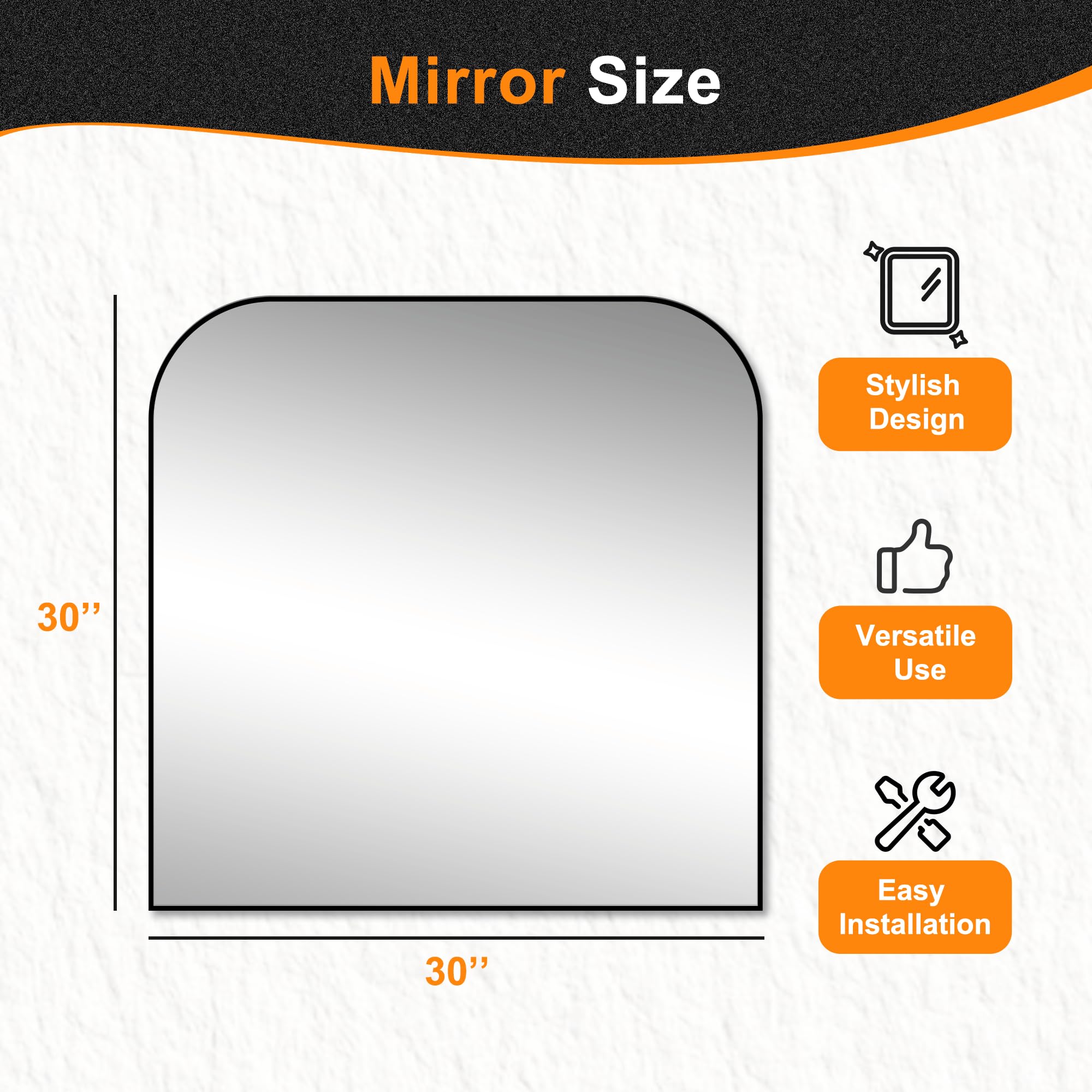 Delma modern bathroom mirror with premium finish for daily routines