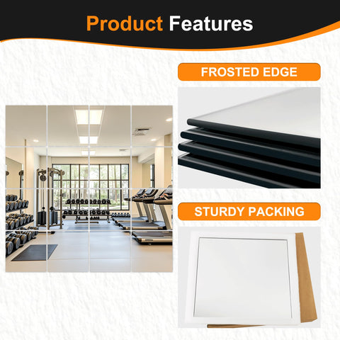 Delma packaged mirrors protected with EVA foam to prevent breakage.