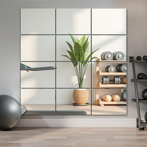 Tempered glass reflections highlight crisp details of Delma tiles.