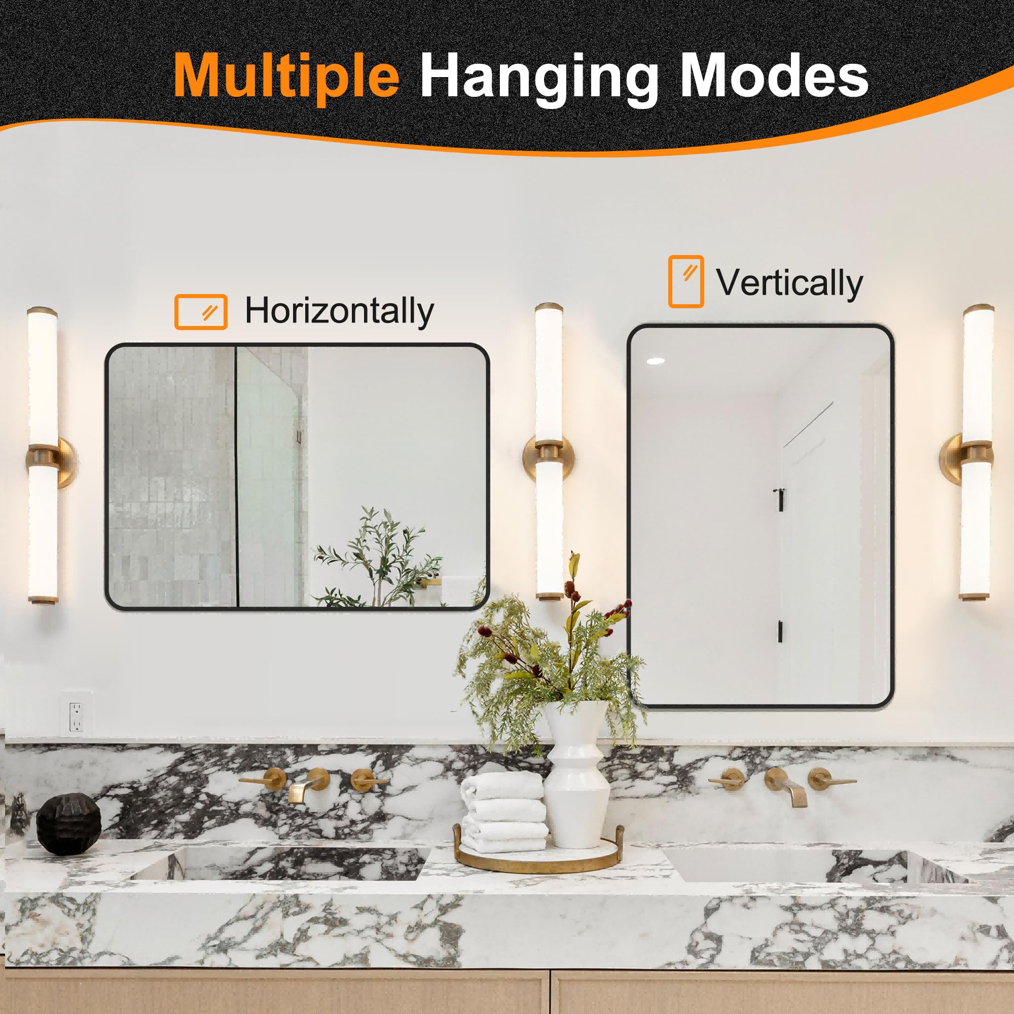 Delma versatile mirror suits entryways, vanities, and more