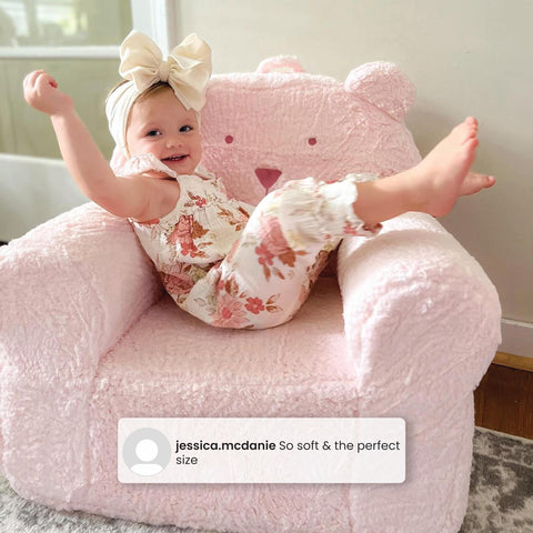 Delta Children Babygap Sherpa Bear Chair GREENGUARD Gold certified for healthier indoor air.