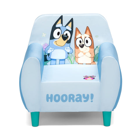 Delta Children Bluey foam chair with compact dimensions for small rooms