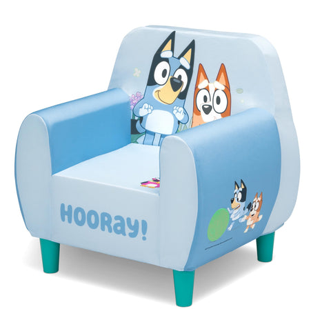 Delta Children Bluey chair with padded arms for extra kid comfort