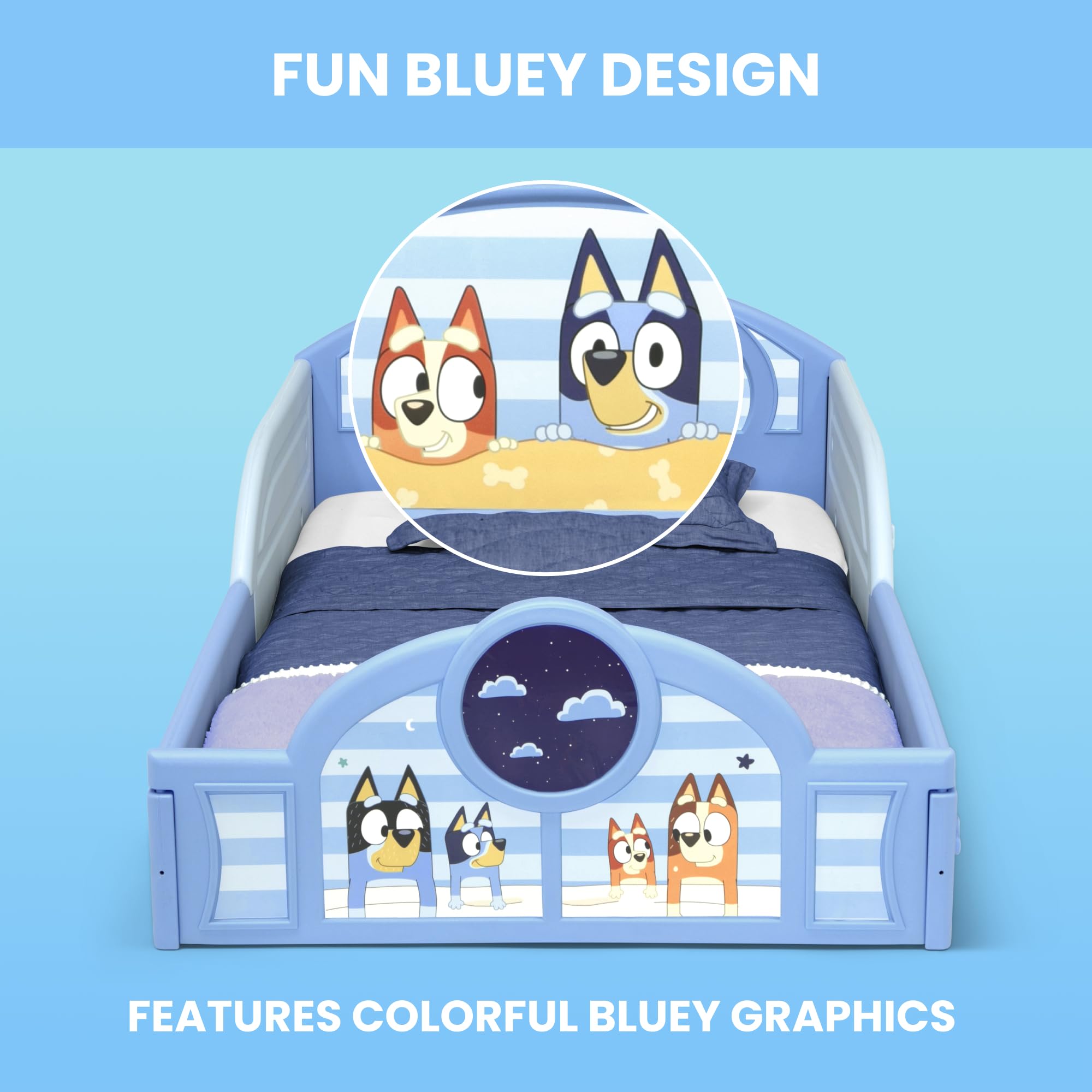 Delta Children Bluey table and chair set designed for toddlers' crafts and meals