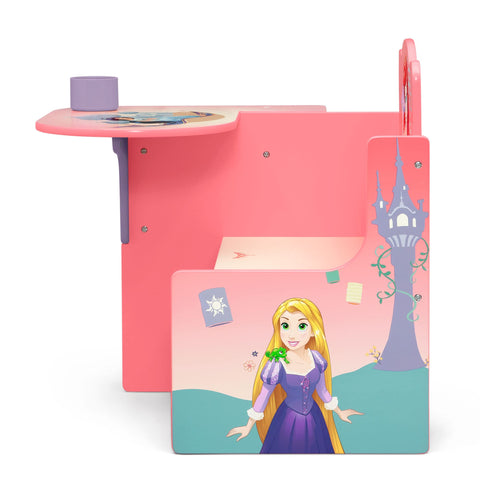 Delta Children chair desk engineered wood construction provides durable long-term use.