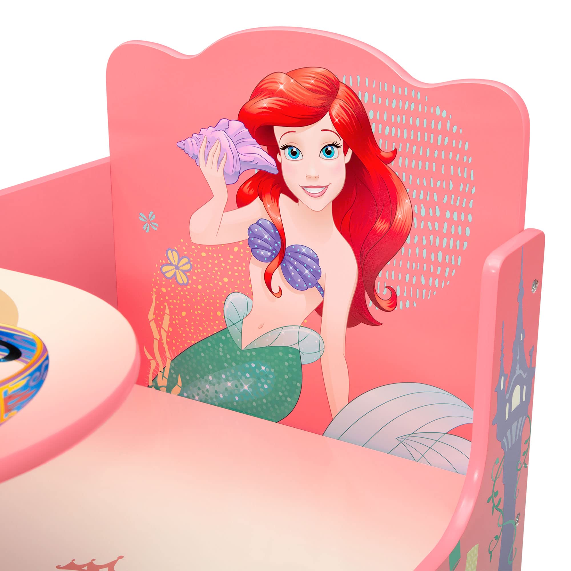 Delta Children chair desk scratch-resistant finish keeps colors vibrant over time.